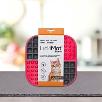 LickiMat Slomo rot Katze
